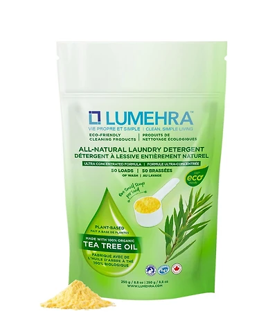 Détergent à lessive en poudre naturel à l’arbre à thé Lumehra – 50 brassées 250 gram