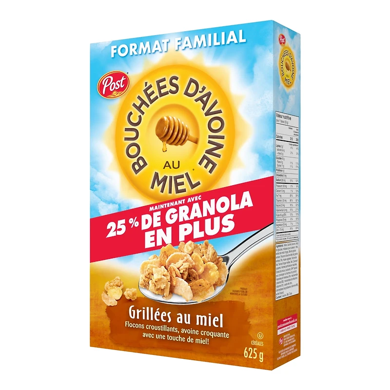 Post Honey Bunches of Oats Honey Roasted Cereal, Family Size, 625 g