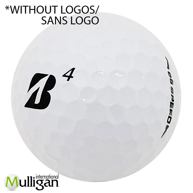 Mulligan - 48 balles de golf récupérées Bridgestone e6 Speed 5A Pristine, Blanc