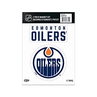 The Sports Vault Edmonton Oilers 2Pc Aimants Ensemble de 2 pièces