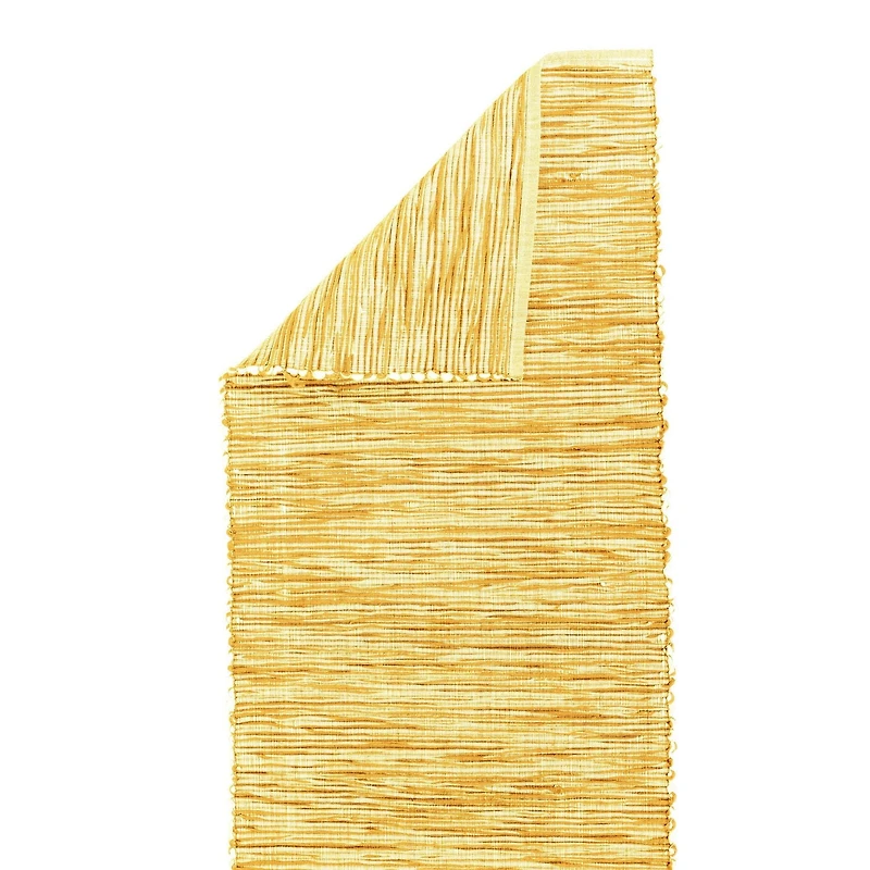 Chemin de table en coton Fabstyles Shadows, chemin de table tissé lavable pour salle à manger, cuisine, café et table de patio