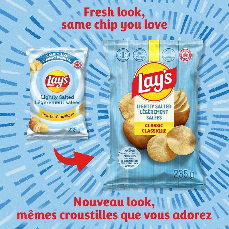 Lay's Croustilles Légèrement salées Classique