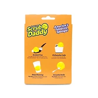 Scrub Daddy Scratch-Free Dish Sponge, Yellow, 1 Count, Hard in cold water and soft in hot water.