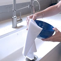 Chiffons et lingettes de nettoyage polyvalents pour l’automobile et la maison Grab•A•Rag, paquet de 50, blanc