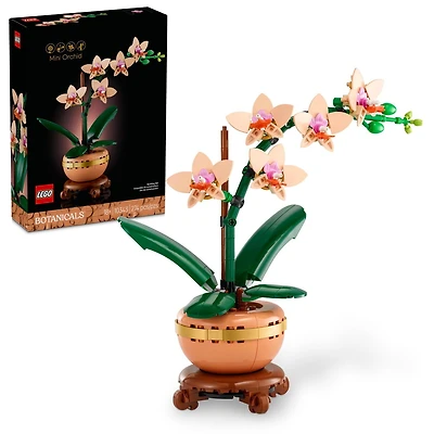 LEGO Botanicals Mini Orchid Building Set - Artificial, Fake Orchid for Home Décor, Adults Ages 18+ - Indoor Plant Decoration for Table, Desk, Office - Gift Idea for Birthday - 10343, Includes 274 Pieces, Ages 18+