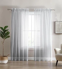 Sheer Window Panel Curtain- 2 Pack