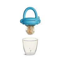 Munchkin Silicone Baby Food Feeder, 2 Pack (Blue/Mint)