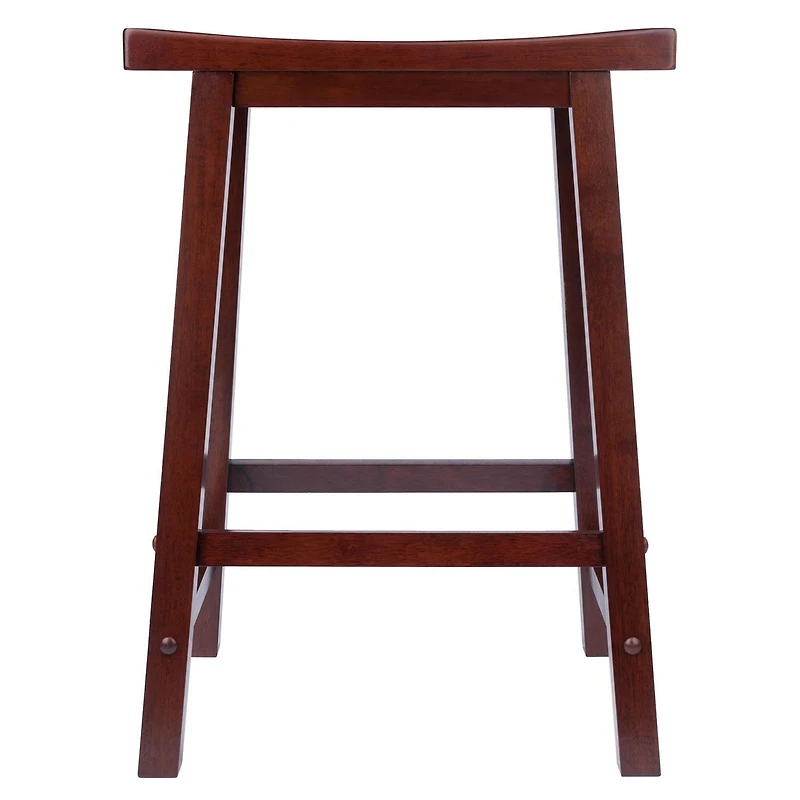 Winsome Tabouret de Comptoir Satori Saddle Seat, Noyer
