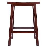 Winsome Tabouret de Comptoir Satori Saddle Seat, Noyer