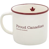 Canadiana Stoneware mug - "Proud Canadian"