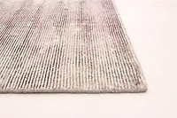 ECARPETGALLERY Tapis Noué à la Main pour Salon, Salle à Manger et Chambre à Coucher Rayé Collection Galleria 5'0" x 7'7" en Gris