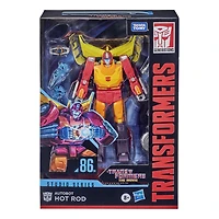 Transformers Studio Series 86, figurine Autobot Hot Rod 1986 de 16,5 cm du film Transformers: Le Film, classe Voyageur, dès 8 ans