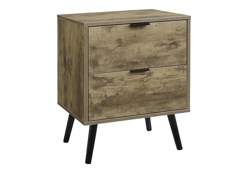 Monarch Specialties Accent Table, Bedroom, End, Living Room, Nightstand, Side Table, Storage Drawer, Walnut Laminate, Modern, Contemporary