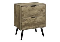 Monarch Specialties Accent Table, Bedroom, End, Living Room, Nightstand, Side Table, Storage Drawer, Walnut Laminate, Modern, Contemporary