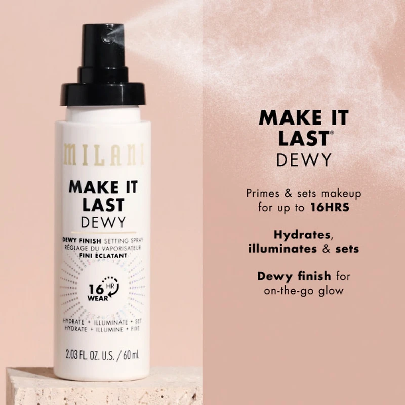 Milani Brume Fixatrice Fini Éclatant - Hydrate + Illumine + Fixe