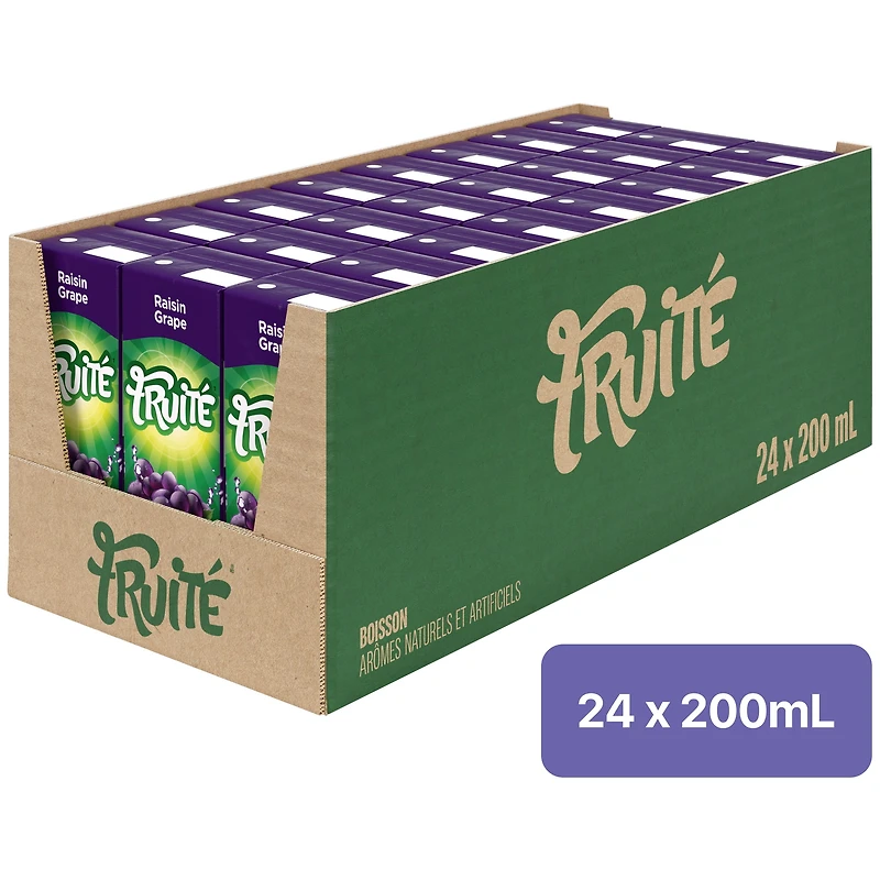 Fruité Grape Drink, 200mL, FRUITE GRAPE DRINK 24X200ML
