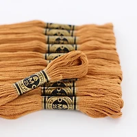 Fil à broder en coton DMC à 6 brins 8m – Beige/Brun 6 Brins