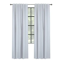 Loft Living Barry, panneau de rideau texturé à double tête, 100% occultant 52" x 95", blanc