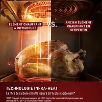 T-fal Infrared Air Fryer, 7-in-1, 5L/5.3QT, Infra-heat™ Technology, No-Preheating, Faster, Juicier, Crispier, Oat