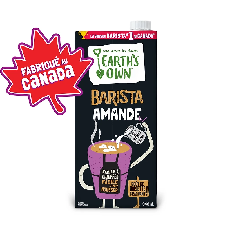 Earth's Own Almond Barista Plant Based Shelf Stable Beverage 946ml, Earth's Own Almond Barista Plant Based Shelf Stable Beverage 946ml