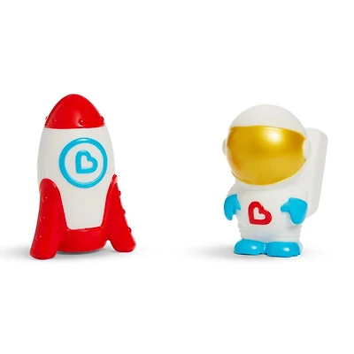 Munchkin Galaxy Buddies™ Water Safe Light Up Bath Toy Set - Astronaute et fusée