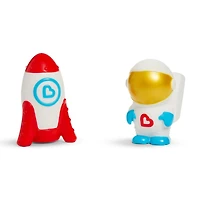 Munchkin Galaxy Buddies™ Water Safe Light Up Bath Toy Set - Astronaute et fusée
