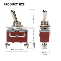 WorkPro Brass Toggle Switch, 2 Position