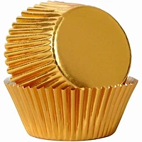 Caissettes pour petits gâteaux, aluminium doré Wilton, 24 unités Caissettes, alu doré, 24 un.