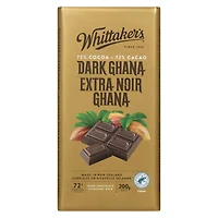 Bloc Chocolat  Dark Ghana de Whittaker, 200 grammes