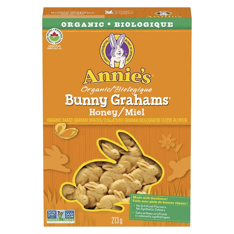 Annie's Organic Bunny Grahams Honey Baked Graham Snacks