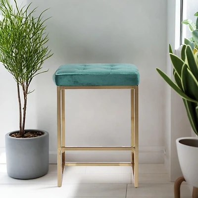 Pipe II-  Counter Stool in Green Color - Set of 4