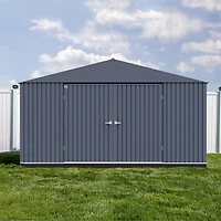 Arrow Elite 14 x 14 x 8 ft Anthracite Steel Storage Shed