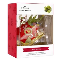 Hallmark Dr. Seuss's How the Grinch Stole Christmas! Grinch on Sleigh Christmas Ornament, Christmas Movie Gifts