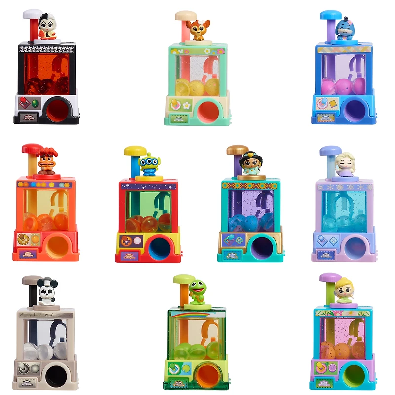 Machine à pince Disney Doorables avec figurines à collectionner et 11 accessoires, jouets pour enfants de 5 ans et plus par Just Play