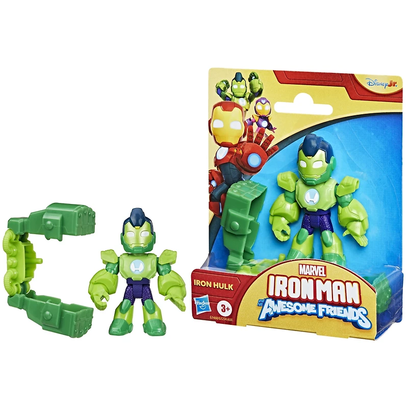 Marvel Iron Man and his Awesome Friends, figurine Iron Hulk avec accessoire