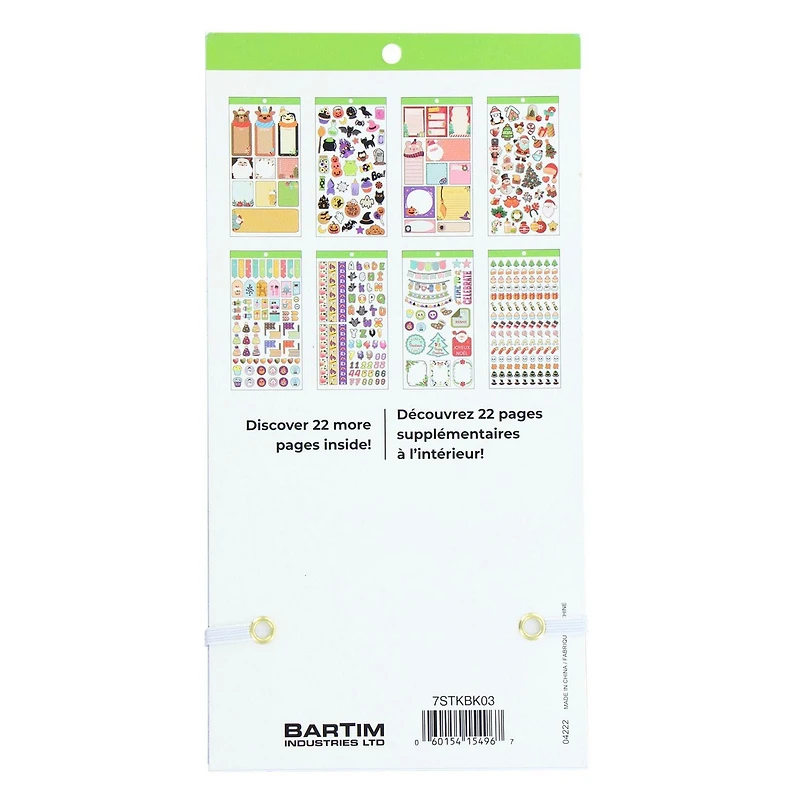 CRAFTY & CO. Seasonal Sticker Book 1389 pcs, Festive Edition, SEASONAL STICKERBOOK