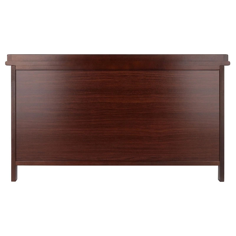 Banc de rangement Adriana 4pc avec paniers en noyer