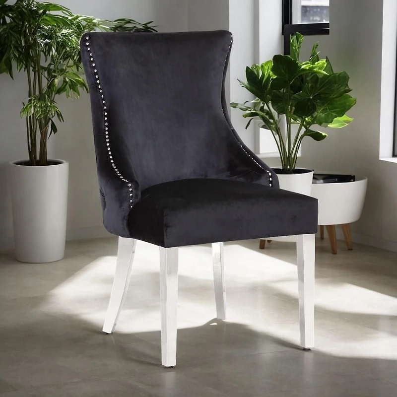 STONEFORT CHAIR – STEEL in Black SET OF 2