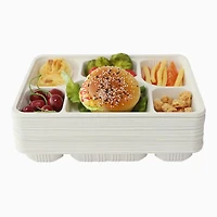 Plateaux à 6 compartiments Verka Greenline, 75 unités