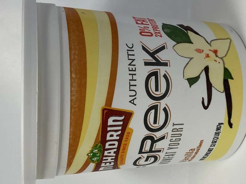 Mehadrin Greek yogurt Vanilla BIG 2 Lb, Greek yogurt Vanilla