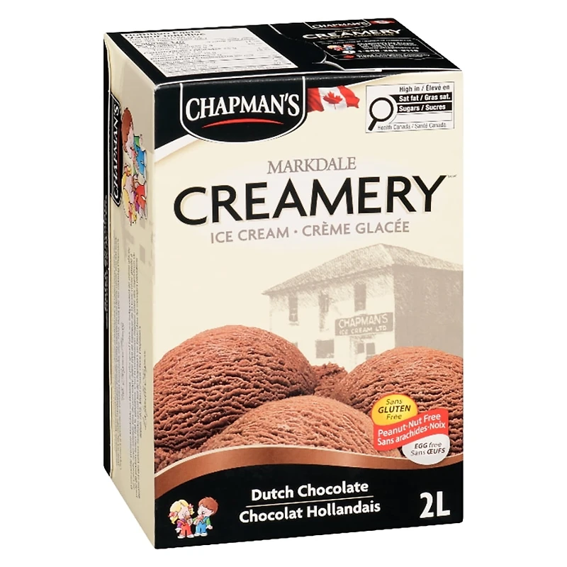 Chapman's Markdale Creamery Dutch Chocolate Ice Cream in a Carton 2L