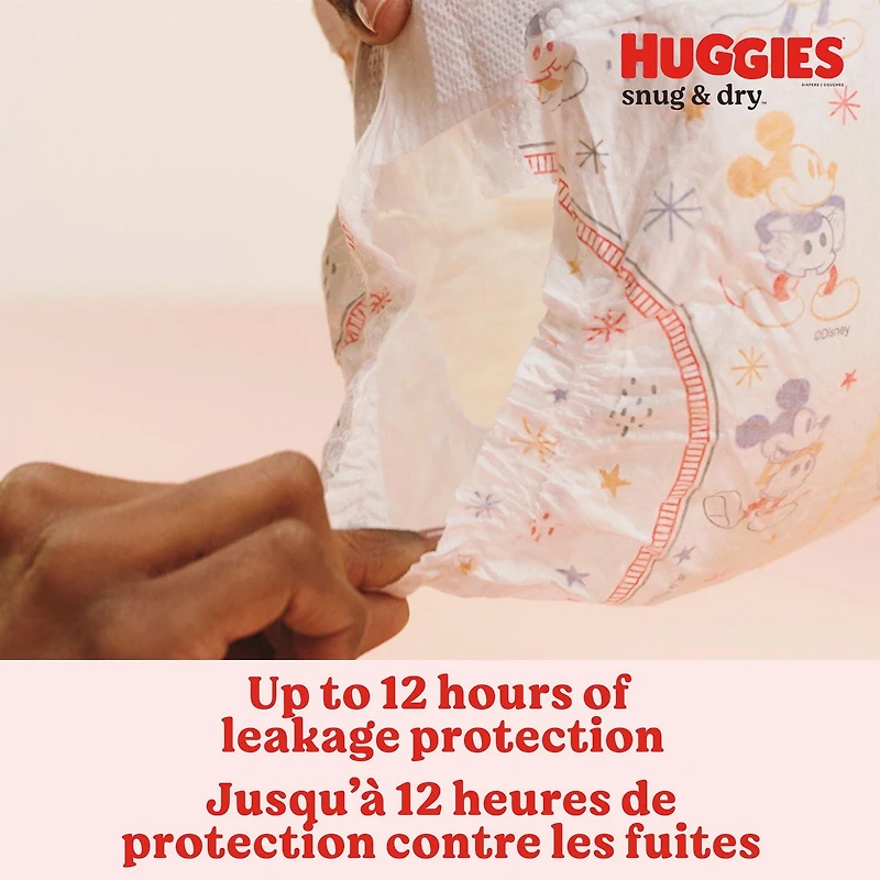 Couches HUGGIES Snug & Dry, Emballage Mega Colossal, Tailles: 1-8 Tailles: 1-8 | 200-74 Unités