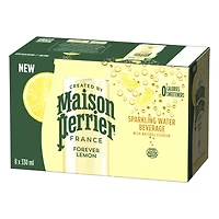 Maison Perrier Infiniment Citron, boisson à l’eau pétillante, arôme naturel de citron, sans calorie, sans édulcorant, sans sodium, recueillie et embouteillée en France 2.6 L
