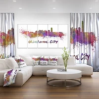 Design Art Oklahoma Skyline Canvas Print