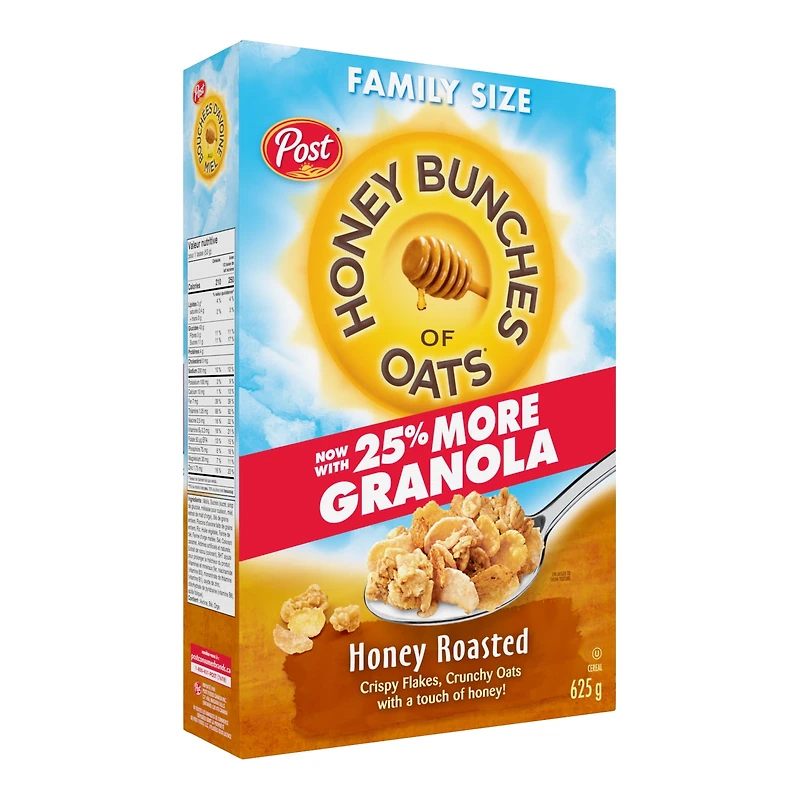 Post Honey Bunches of Oats Honey Roasted Cereal, Family Size, 625 g