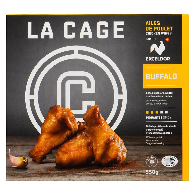 Ailes de poulet Buffalo La Cage 550g
