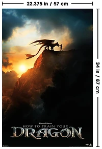 How To Train Your Dragon (2025) - Teaser One Sheet Wall Poster, 22.375" x 34"