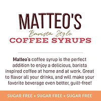 Matteo's Sirop Aromatisant Sans Sucre pour Café, Caramel Salé, Délicieux Sirop de Café, 0 Calories, 0 Sucre, Caramel Salé, 750 Millilitres, 1 Bouteille 750 ml (Lot de 1)