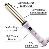 L'ange Hair Ondulé Titanium 1-Inch Curling Wand | Salon Hair Styling Wand for Beach Waves