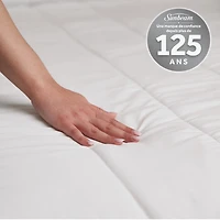 Sunbeam Quilted Electric Heated Mattress Pad 12 Heat Settings Auto Shut-Off Fast Heating White Full 54 x 75